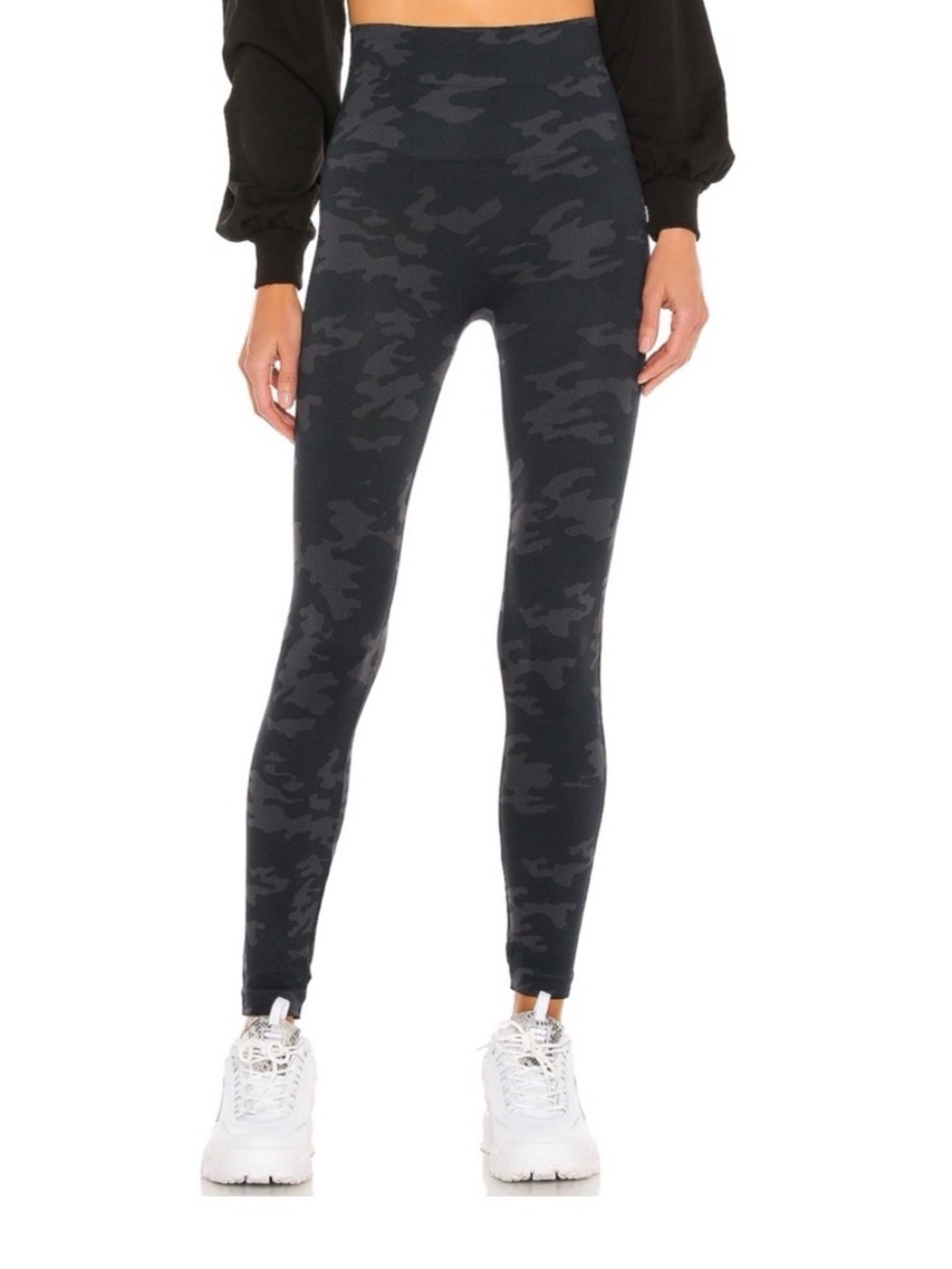SPANX Look at Me Now Black Camo High-Waist Leggings